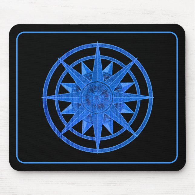 Compass Rose Mouse Pad (Front)