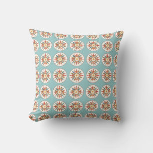 compass rose pattern cushion