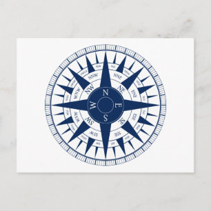 Compass Rose Postcard