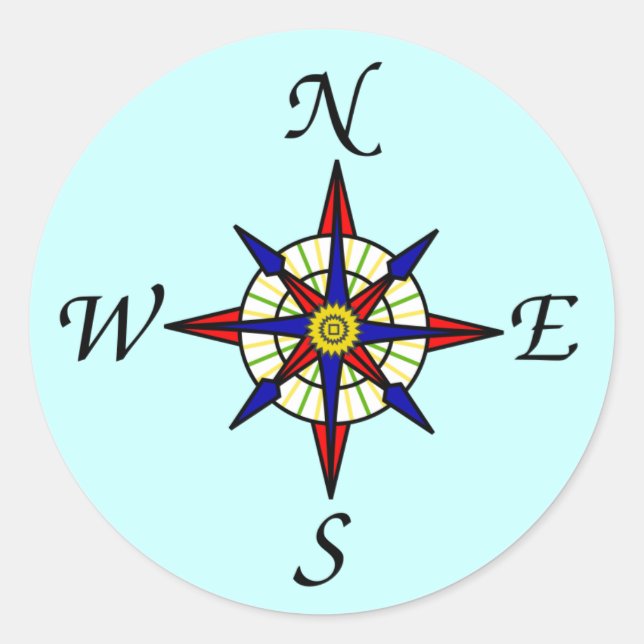 Compass Rose Sticker (Front)