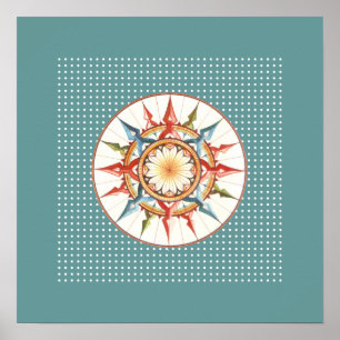 compass rose wall prints