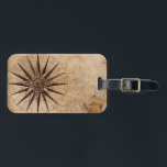 Compass Sailing Ship Discovery Age World Map Luggage Tag<br><div class="desc">Vintage Maps - World Map from Exploration Age</div>