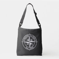 Compass star monogram personalizable emblem
