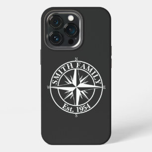 Compass star monogram personalizable emblem iPhone 13 pro case