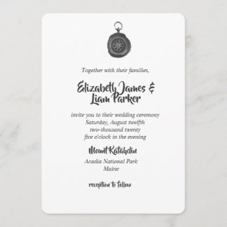 Compass Wedding Invitations