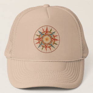 compass, wind rose trucker hat