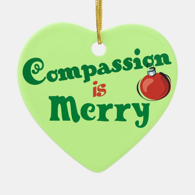 Compassion Christmas Ornament (Front)
