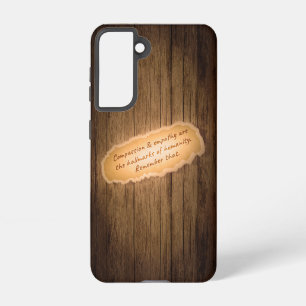 Compassion & Empathy are the Hallmarks of Humanity Samsung Galaxy Case