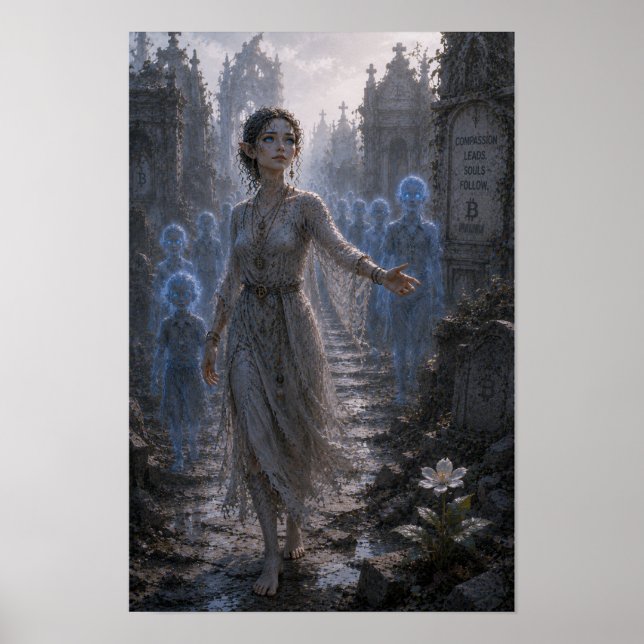 Compassion / Guide of Souls / Cemetery Ruins Poster (Front)