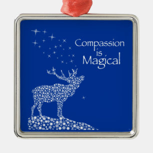 Compassion is Magical Metal Tree Decoration