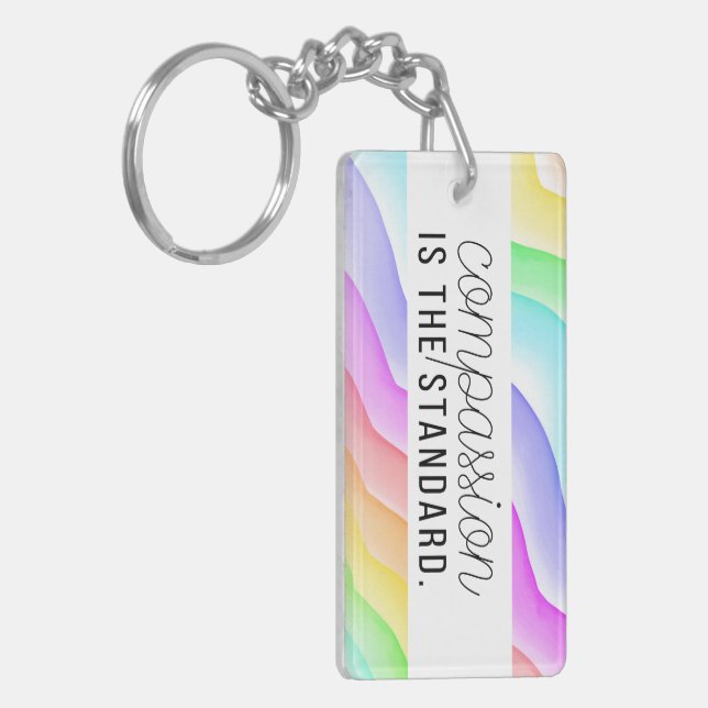 Compassion is the standard. Nurse Apparel Key Ring (Front Left)