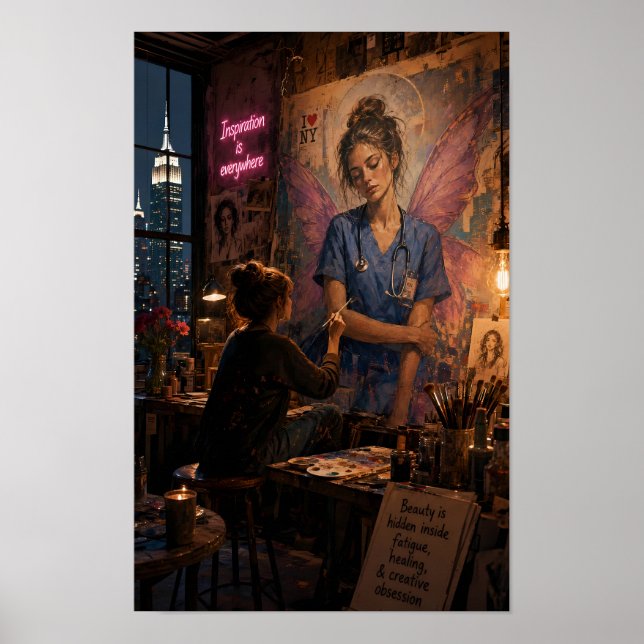 Compassion Painted in Midnight Light Poster (Front)