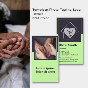 Compassionate Care Green Home Care Business Card