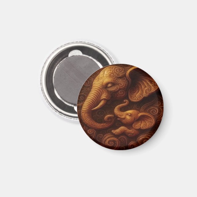 Compassionate Elephants Magnet (Front/Back)