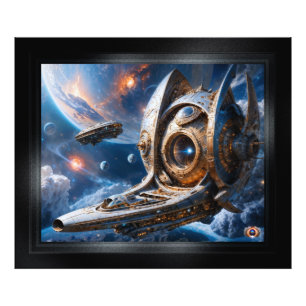 Compellious Galactic Cruiser Al Art by Xzendor7 Photo Print