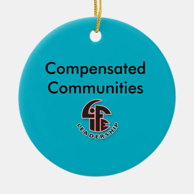 Compensated Communities Christmas Ornament (Front)