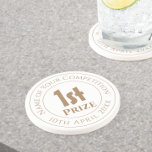 Competition 1st Prize Trophy Award Coaster<br><div class="desc">Competition Prize Trophy Award For a winner or runner-up of a prize competition. Commemorative trophy award. Coaster award to commemorate a win or a place in a competition. 1st prize.</div>