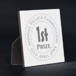 Competition 1st Prize Trophy Award Plaque<br><div class="desc">Competition Prize Trophy Award For a winner or runner-up of a prize competition. Commemorative trophy award. Plaque award to commemorate a win or a place in a competition. 1st prize.</div>