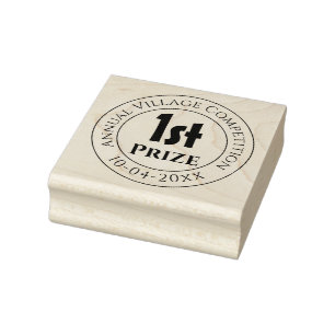 Competition 1st Prize Trophy Award Rubber Stamp
