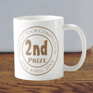 Competition 2nd Prize Trophy Award Coffee Mug