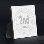 Competition 2nd Prize Trophy Award Plaque<br><div class="desc">Competition Prize Trophy Award For a 2nd place runner-up of a prize competition. Commemorative trophy award. Plaque award to commemorate a win or a place in a competition. 2nd prize.</div>