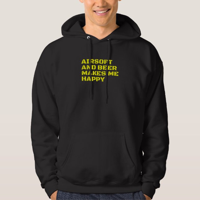 Competitive Airsoft Player Tactical Combat Beer Qu Hoodie (Front)
