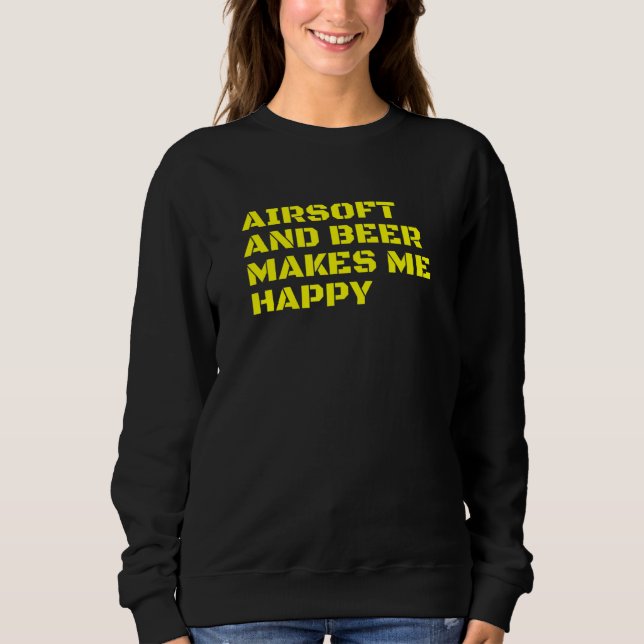 Competitive Airsoft Player Tactical Combat Beer Qu Sweatshirt (Front)