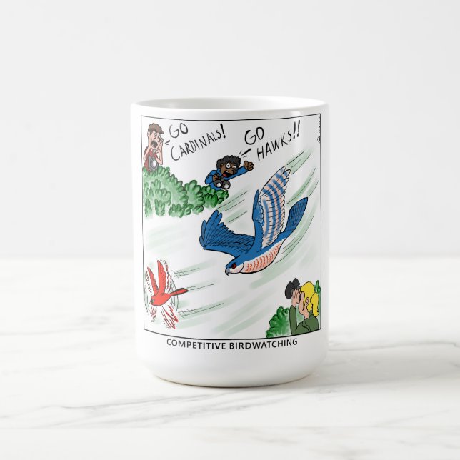 Competitive Birdwatching (comic) Coffee Mug (Center)