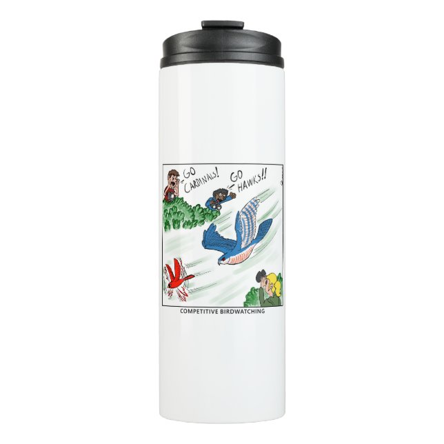Competitive Birdwatching (comic) Thermal Tumbler (Front)