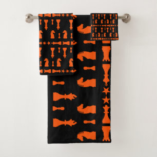 Competitive Chess Players Bath Towel Set