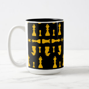 Competitive Chess Players Two-Tone Coffee Mug