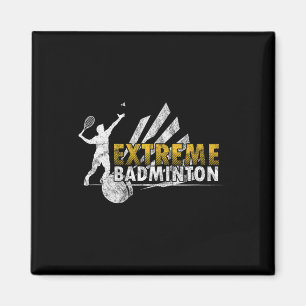 Competitive Extreme Badminton Game Competition Pla Magnet