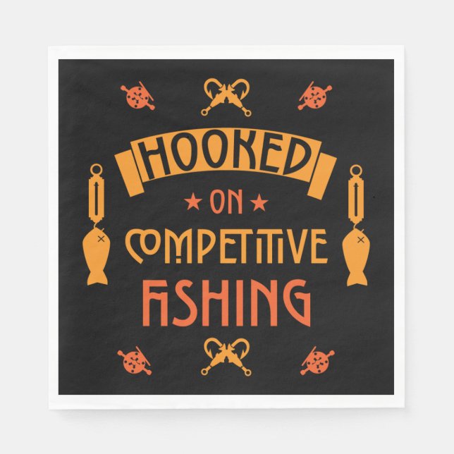 Competitive Fishing Gifts Napkin (Front)