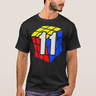 Competitive Speed Cubing 11 Years Old Birthday for T-Shirt