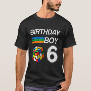Competitive Speed Cubing 6 Years Old Birthday For T-Shirt