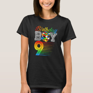 Competitive Speed Cubing 9 Years Old Birthday For  T-Shirt