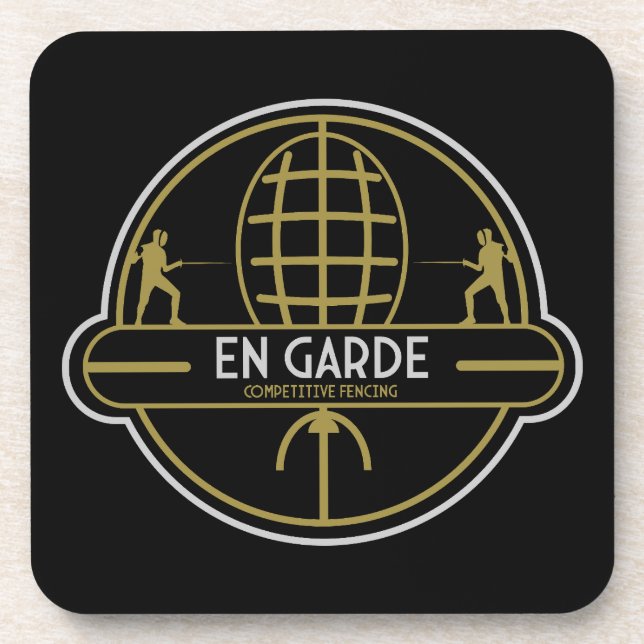 Competitive Sword Fencing Coaster (Front)