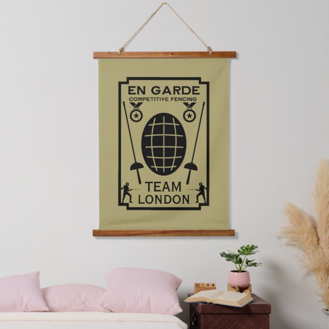 Competitive Sword Fencing Hanging Tapestry (Bedroom)