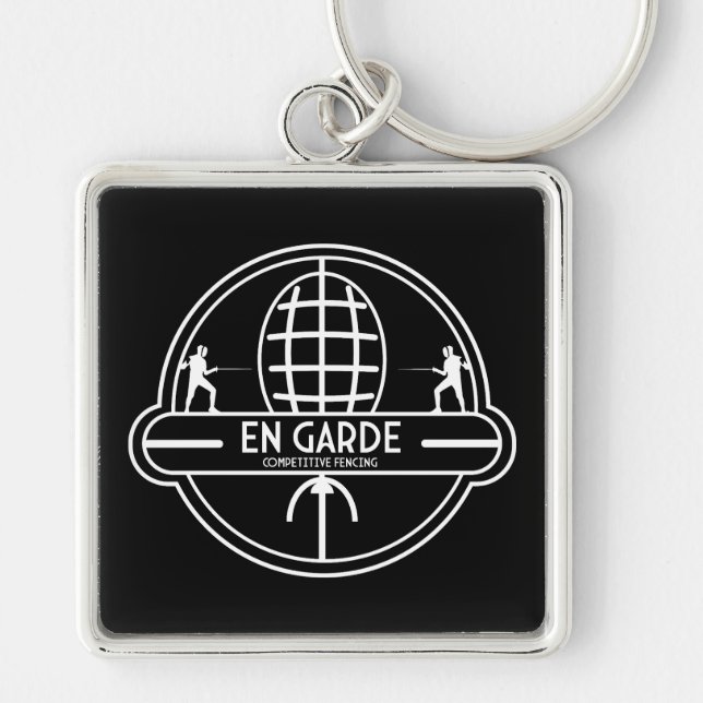 Competitive Sword Fencing Key Ring (Front)