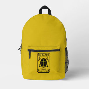 Competitive Sword Fencing Printed Backpack
