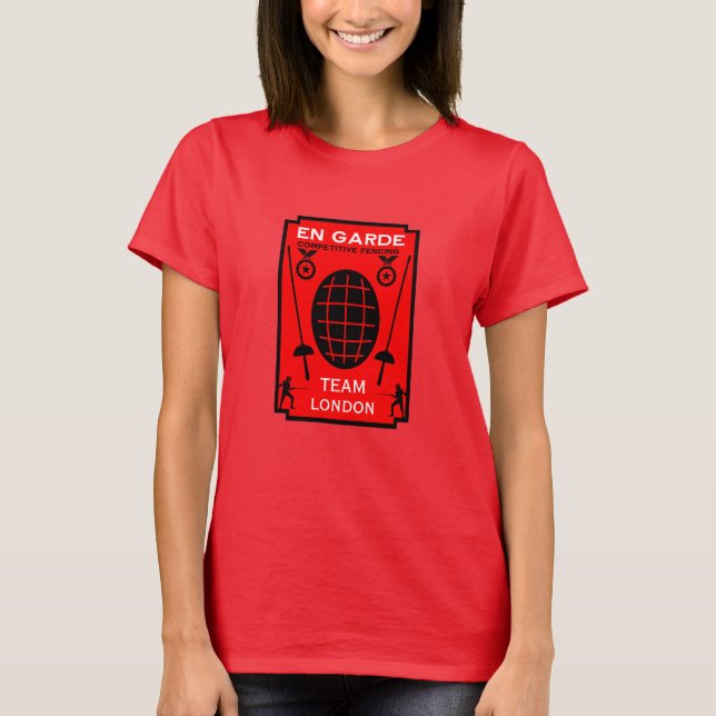 Competitive Sword Fencing T-Shirt (Front)