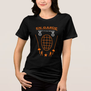 Competitive Sword Fencing Tri-Blend Shirt