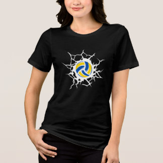 Competitive Volleyball Themed Tri-Blend Shirt