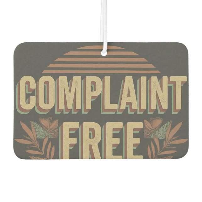 Complaint free car air freshener (Front)