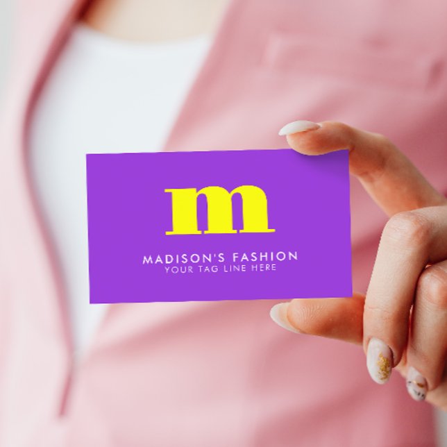 Complementary Colours | Fancy Initial Business Card (Creator Uploaded)