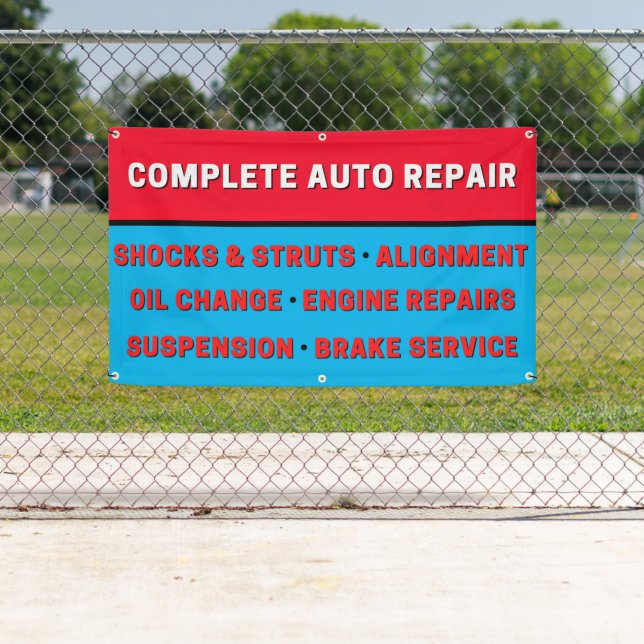 Complete Auto Repair Suspension Brakes Engine Banner (Insitu)