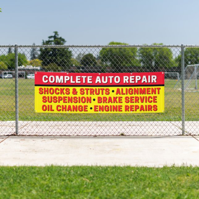 Complete Auto Repair Suspension Brakes Engine Banner (Insitu)