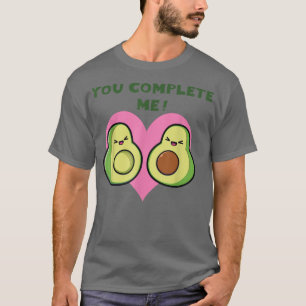 Complete Me Kawaii Avocado Hearts Day Valentines D T-Shirt