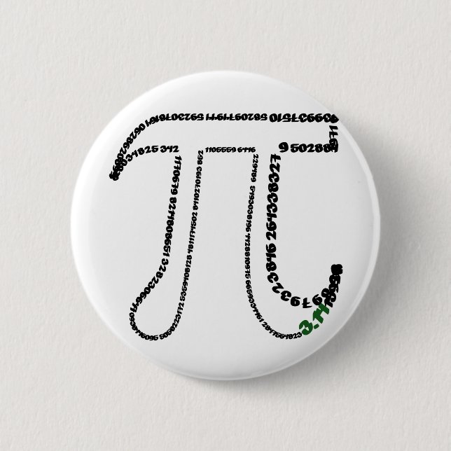 Complete Pi Day 6 Cm Round Badge (Front)