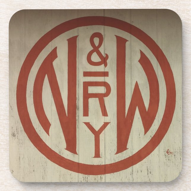 Complete Set Of 6 Norfolk And Western Railway Logo Coaster (Front)